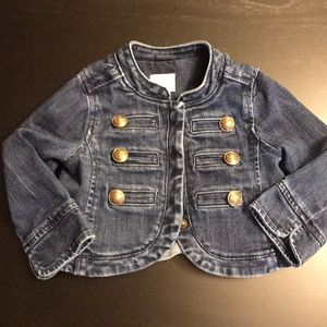 Baby Gap 12-18 month dark denim band jacket